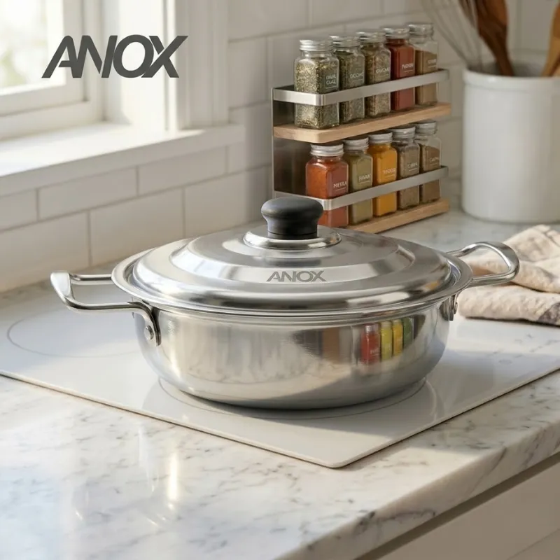 [NLIN43020] Nồi lẩu Inox 430 ANOX (20 cm)