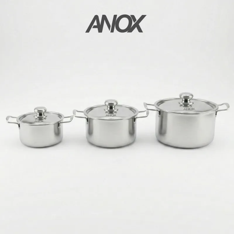 Combo 3 Nồi Inox 430 ANOX